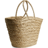 SENSI STUDIO neutral straw bag - ハンドバッグ - 