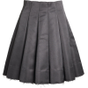 SHUSHU/TONG grey satin skirt - Юбки - 