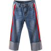 SIDE STRIPED LOOSE JEANS – PLUS SIZE - Jeans - $49.97 