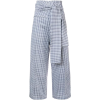 SILVIA TCHERASSI cropped gingham trouser - Pantaloni capri - 