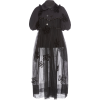 SIMONE ROCHA black sheer coat - Kurtka - 