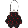 SIMONE ROCHA blak & red floral bag - 手提包 - 