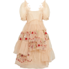 SIMONE ROCHA embroidered ruffle dress - Obleke - 