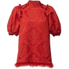 SIMONE ROCHA red blouse - 半袖衫/女式衬衫 - 