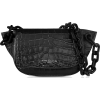 SIMON MILLER S821 Black Embossed Alligat - Messenger bags - 