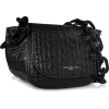 SIMON MILLER S821 Black Embossed Alligat - Messaggero borse - 