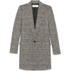 SINGLE-BREASTED OVERCOAT IN SNOW-CHECK - Chaquetas - 