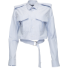 SITUATIONIST belted cropped shirt - Košulje - kratke - 