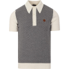 SKA & SOUL grey & beige polo shirt - Košulje - kratke - 