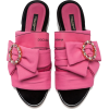 SLIDES IN CHARMEUSE WITH BOW AND CRYSTA - Sandali - 645.00€ 