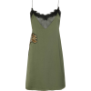 SLIPDRESS EMBROIDERY SATIN - sukienki - 