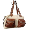 SONIA RYKIEL cotton and leather bag - Messaggero borse - 