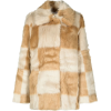 STAND STUDIO check-print faux-fur coat - Jacket - coats - 