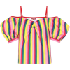 STAUD Ruby striped stretch cotton top - 半袖衫/女式衬衫 - 