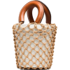 STAUD white and brown moreau macrame and - Hand bag - 