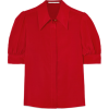 STELLA MCCARTNEY Silk-chiffon blouse - 半袖衫/女式衬衫 - 