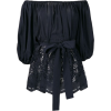 STELLA MCCARTNEY black broderie anglaise - 半袖衫/女式衬衫 - 
