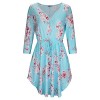 STYLEWORD Women's Casual V Neck Floral Print Beach Summer Dress - sukienki - $35.99  ~ 30.91€