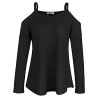 STYLEWORD Women's Off Shoulder Loose Casual Knitted Sweater Top Blouse - Shirts - $35.99  ~ £27.35