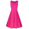 STYLEWORD Women's Sleeveless Casual Cotton Flare Dress - Dresses - $35.99 