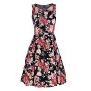 STYLEWORD Women's Sleeveless Summer Casual Floral Dress - Kleider - $35.99  ~ 30.91€