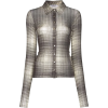 SUPRIYA LELE brown white mesh shirt - 半袖衫/女式衬衫 - 