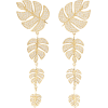 SYDNEY EVAN Monstera Leaf 14-karat gold - Earrings - 