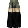 Sacai colour-block pleated skirt - スカート - 