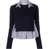 Sacai crop sweater - プルオーバー - $1,648.00  ~ ¥185,480