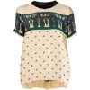 Sacai pleat-back paisley top - 半袖衫/女式衬衫 - 