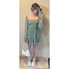 Sage Green Dress - Obleke - 