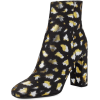 Saint Laurent  Leopard Jacquard Booties - Stivali - 