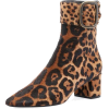 Saint Laurent Leopard-Print Fur Booties - Botas - 