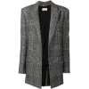 Saint Laurent Plaid fitted blazer - 西装 - 