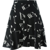 Saint Laurent music note printed skirt - Gonne - 