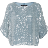 Sally LaPointe Sequin Embroidered Dolman - 半袖衫/女式衬衫 - 