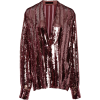 Sally LaPointe Striped Sequined Blouse - Koszule - długie - 