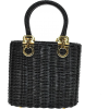Salvatore Ferragamo Black Wicker Charm E - Hand bag - 5.00€  ~ £4.42