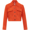 Salvia Flap Pocket Suede Jacket - Jacket - coats - 