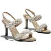  Sandals Pearls & Calfskin - Sandalen - 
