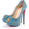 Sapato Azul Cintilante - Cipele - 