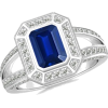 Sapphire Engagement Ring - Pierścionki - $6,169.00  ~ 5,298.46€