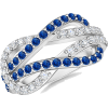 Sapphire Love Knot Ring - Rings - $969.00 