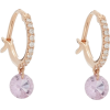 Sapphire & 18kt rose-gold earrings - イヤリング - 