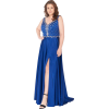 Sapphire blue evening gown - モデル - 