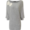 Jane Norman Grey Bow Jumper - Puloverji - 