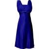 Satin Chiffon Prom Dress Holiday Formal Gown Bridesmaid Crystals Knee-Length Junior Plus Size Royal-Blue - Dresses - $44.99 