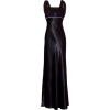 Satin Chiffon Prom Dress Holiday Formal Gown Crystals Full Length Junior Plus Size Black - Haljine - $69.99  ~ 60.11€