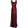 Satin Chiffon Prom Dress Holiday Formal Gown Crystals Full Length Junior Plus Size Burgundy - 连衣裙 - $69.99  ~ ¥468.96