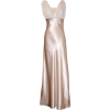 Satin Chiffon Prom Dress Holiday Formal Gown Crystals Full Length Junior Plus Size Gold - Vestidos - $69.99  ~ 60.11€